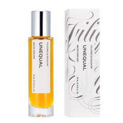UNEQUAL 15 ml / 0.5 oz water perfume and outer box packaging