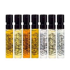 Seven 2 ml / 0.06 oz water perfume spray vials